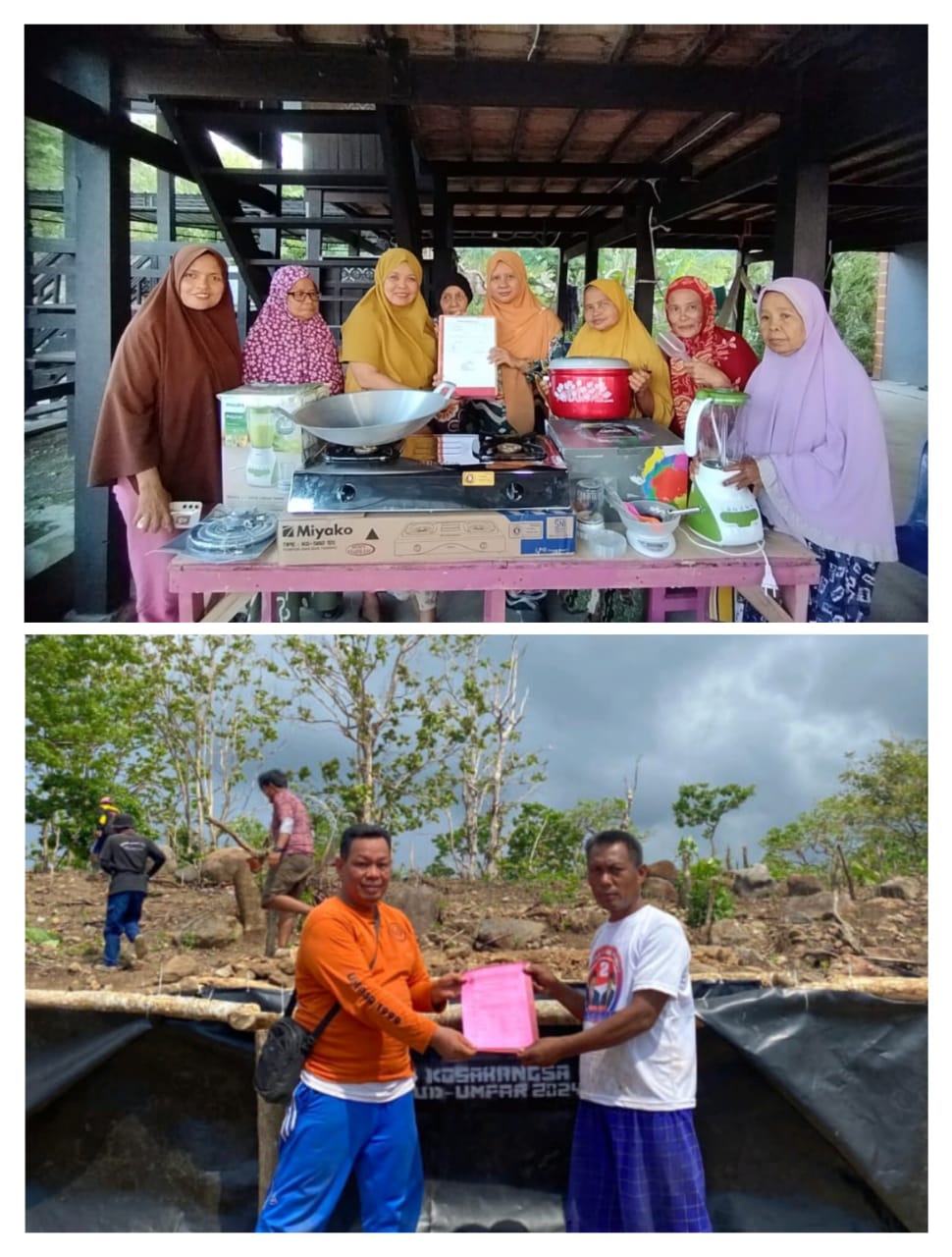 Tim KOSABANGSA Serahkan Aset Penelitian kepada Masyarakat: Alat Pembuatan Abon Cabai dan Geomembran untuk Lahan Tani